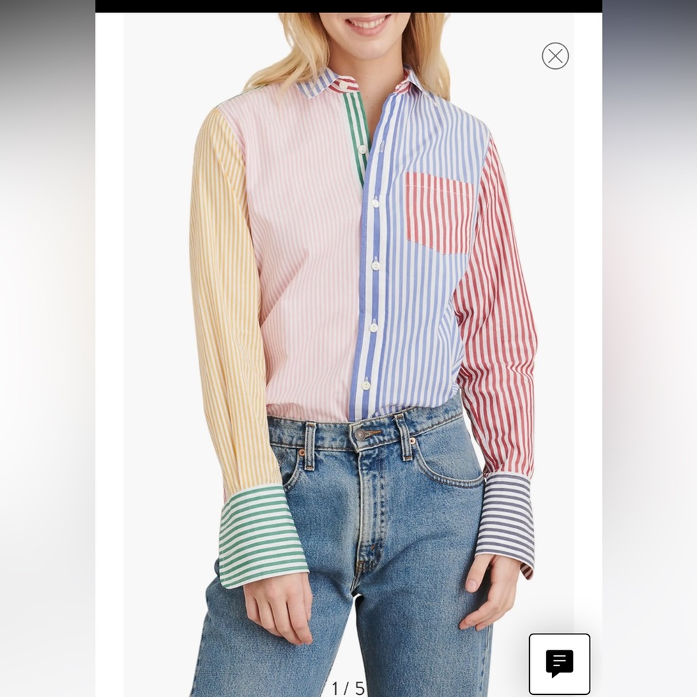 Alex Mill Multi-Color Striped Button-Down Shirt